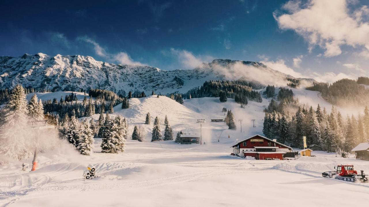 Alpin Lodges - Moderne Appartements Mit Zugang Zu 3000 Qm Spa Panoramahotel Oberjoch Bad Hindelang Exterior foto